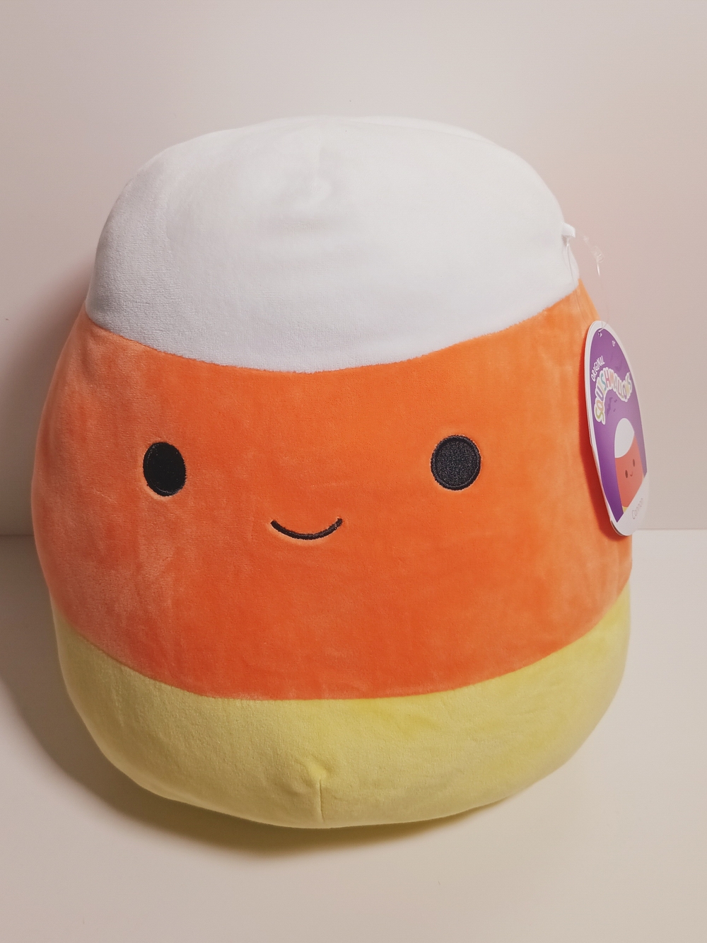Squishmallow Canon Candy Corn Plush - Orange, White & Yellow
